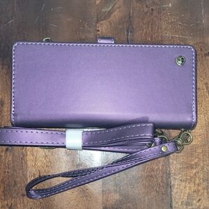NWT - Caseme Brand - Purple Wallet, Phone Case, Crossbody, Wristlet.
